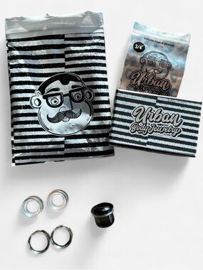 2 Pairs Ear Stretching Plugs 3/4 19mm